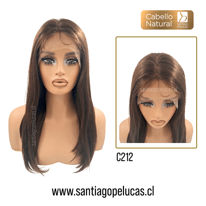 C212 NATURAL LACE FRONT LARGA LISA CASTAÑO 1
