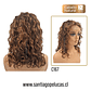 C167 LACE FRONTAL MELENA CRESPA CHOCOLATE MATIZADO - Miniatura 2