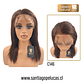 C146 NATURAL LACE FRONTAL LARGA LISA EN CAPAS CASTAÑO CLARO - Miniatura 1