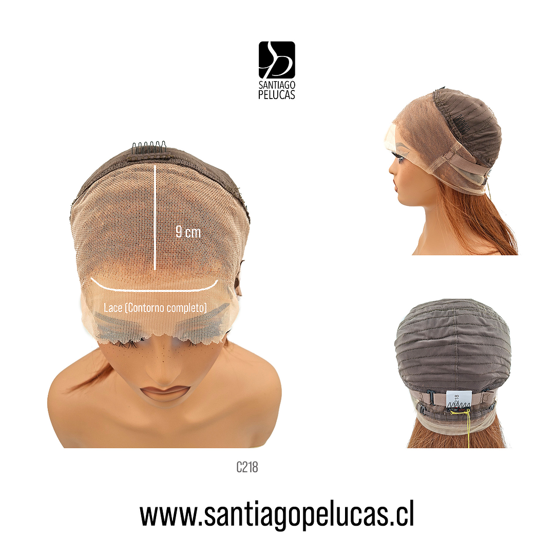 C218 LACE FRONTAL LARGA LISA ESCALONADA RUBIO COBRIZO CAOBA 3