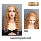 C466 LACE FRONTAL EXTRA LARGA CRESPA EN CAPAS RUBIO EXTRA CLARO DORADO - Miniatura 1