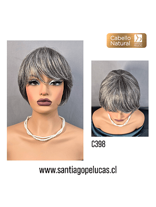 C398 NATURAL CORTA LISA 70% CANAS