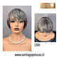 C398 NATURAL CORTA LISA 70% CANAS - Miniatura 1
