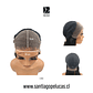 C380 LACE FRONTAL LARGA LISA ESCALONADO NEGRO - Miniatura 3