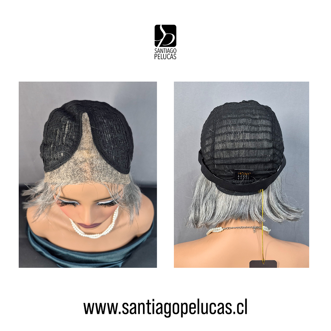 C137 LACE FRONT MELENA LISA CORTE BOB 90% CANAS 3