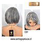 C301 LACE FRONT MELENA LISA 80% CANAS - Miniatura 2