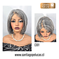 C301 LACE FRONT MELENA LISA 80% CANAS - Miniatura 3