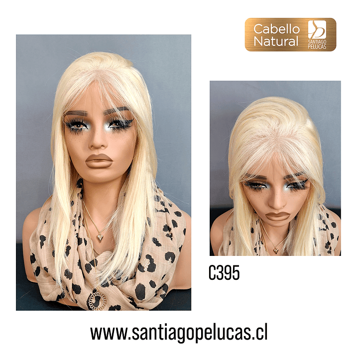 C395 LACE 360 MELENA LISA BOB RUBIO PLATINADO 1