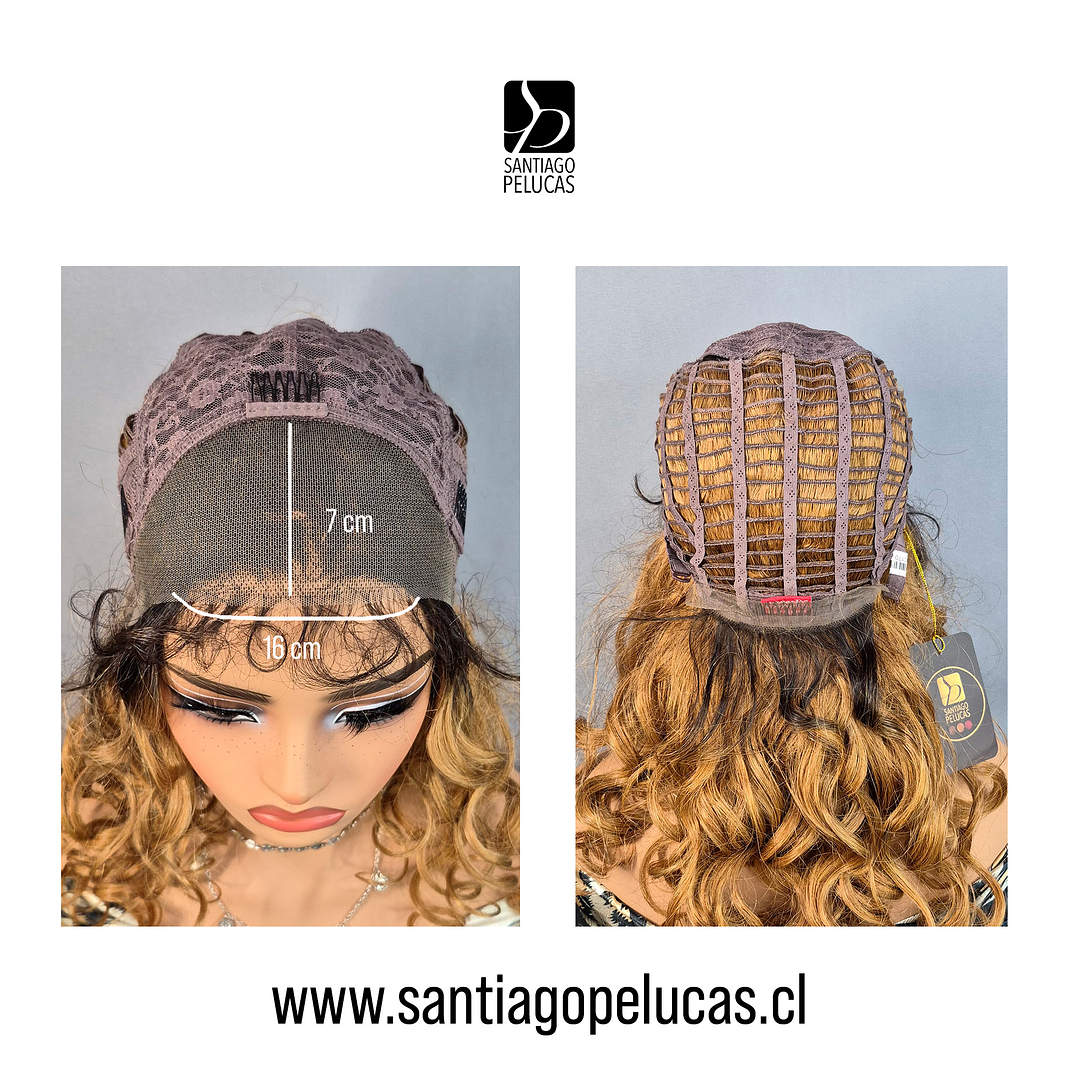 C170 LACE FRONTAL LARGA CON ONDAS BALAYAGE RUBIO DORADO 3