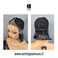 C138 LACE FRONT MELENA LISA CORTE BOB 30% CANAS - Miniatura 3