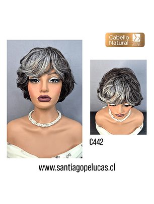 C442 NATURAL CORTA CON ONDAS CANOSA