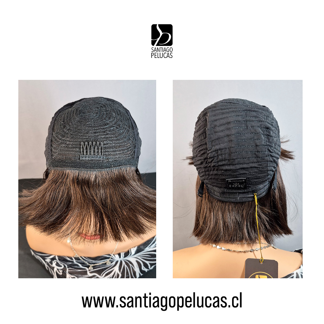 C499 NATURAL BOB MELENA LISA CON FLEQUILLO CASTAÑO MEDIO 3