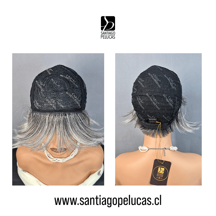 C182 NATURAL CORTA LISA CANAS CENIZA PUNTAS CLARAS 3