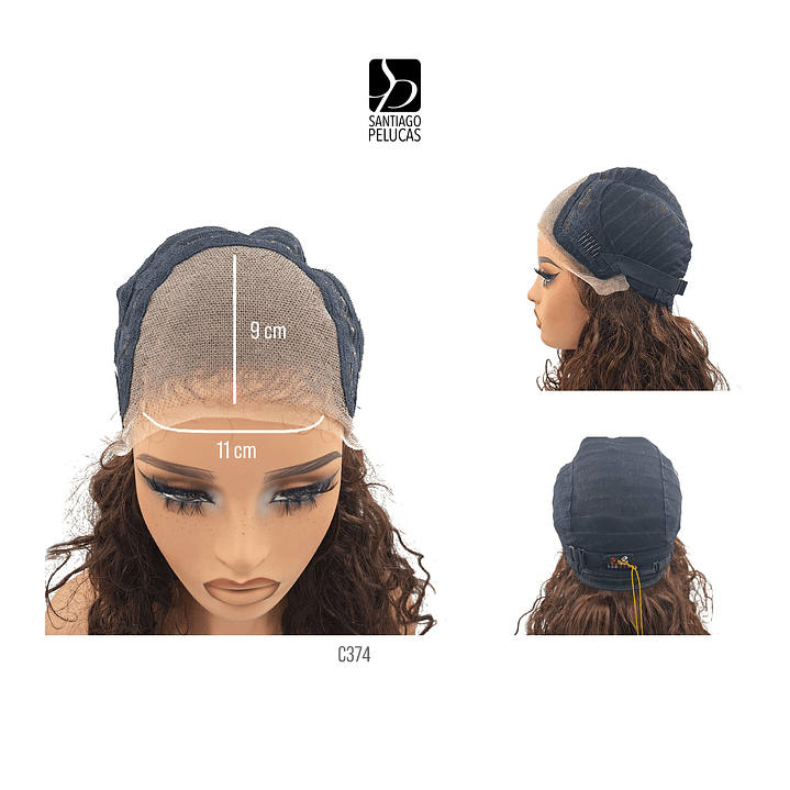 C374 LACE FRONTAL LARGA CON ONDAS CASTAÑO 3