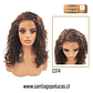 C374 LACE FRONTAL LARGA CON ONDAS CASTAÑO - Miniatura 1