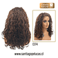 C374 LACE FRONTAL LARGA CON ONDAS CASTAÑO - Miniatura 2