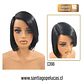 C396 LACE FRONT MELENA LISA NEGRO AZABACHE - Miniatura 1