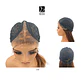 C141 LACE FRONT LARGA LISA EN CAPAS CASTAÑO CON MECHAS - Miniatura 3
