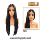 C475 LACE FRONTAL EXTRA LARGA LISA NEGRO - Miniatura 1