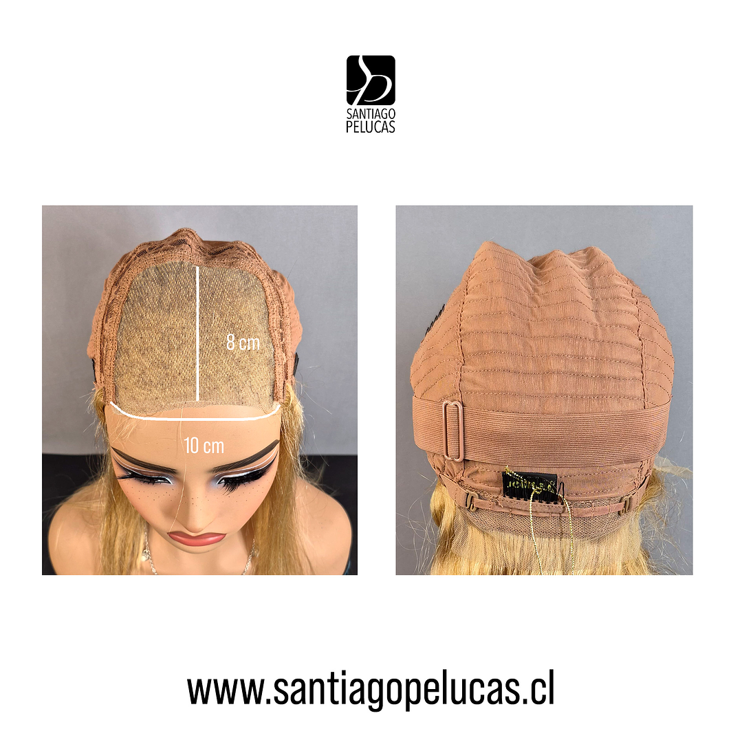 C463 LACE FRONTAL LARGA LISA DESFLECADA RUBIO CLARO MATIZADO 3