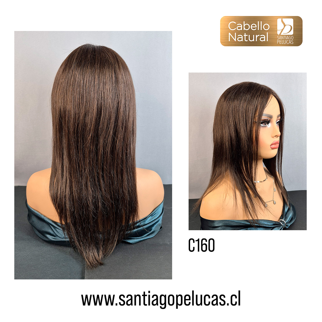 C160 LACE FRONT LARGA LISA PART. AL CENTRO DESFLECADA CASTAÑO 2
