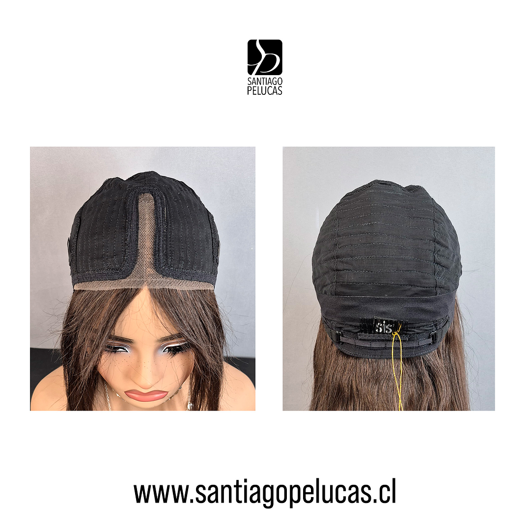 C160 LACE FRONT LARGA LISA PART. AL CENTRO DESFLECADA CASTAÑO 3