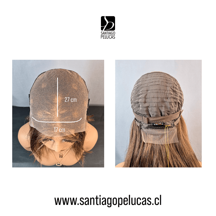 C132 LACE FRONTAL MELENA LISA CASTAÑO CLARO CON REFLEJOS 3