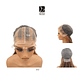 B131 LACE FRONTAL LARGA LISA CHOCOLATE CON MECHAS RUBIO OSCURO DORADO - Miniatura 3