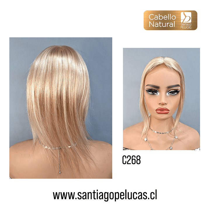 C268 FRESIA TOPPER NATURAL RUBIO EXTRA CLARO CENIZA CON REFLEJOS 2