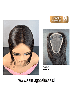 C259 FRESIA TOPPER NATURAL CASTAÑO OSCURO