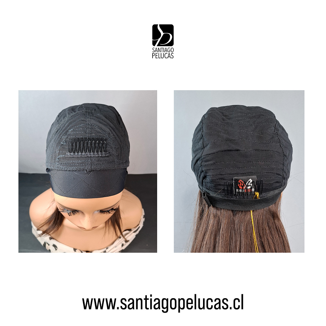 C120 NATURAL EN CAPAS LARGA LISA CON CINTILLO CASTAÑO 3