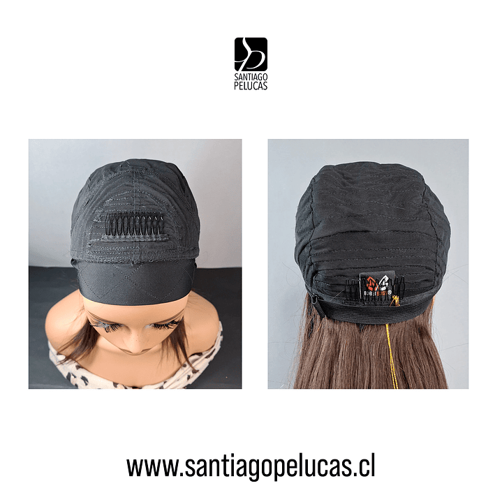 C120 NATURAL EN CAPAS LARGA LISA CON CINTILLO CASTAÑO 3