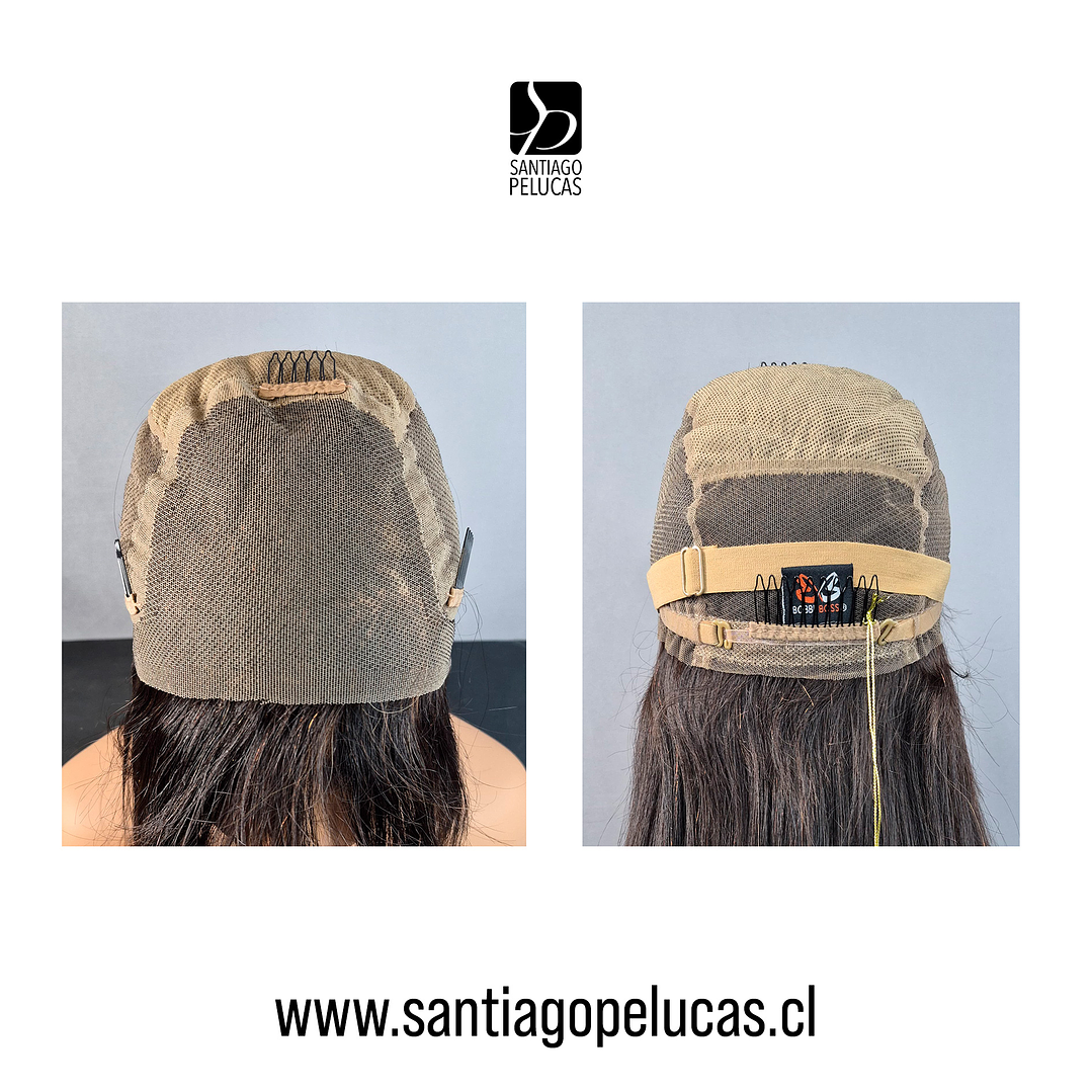 C403 LACE 360 LARGA LISA ESCALONADA CASTAÑO OSCURO 3