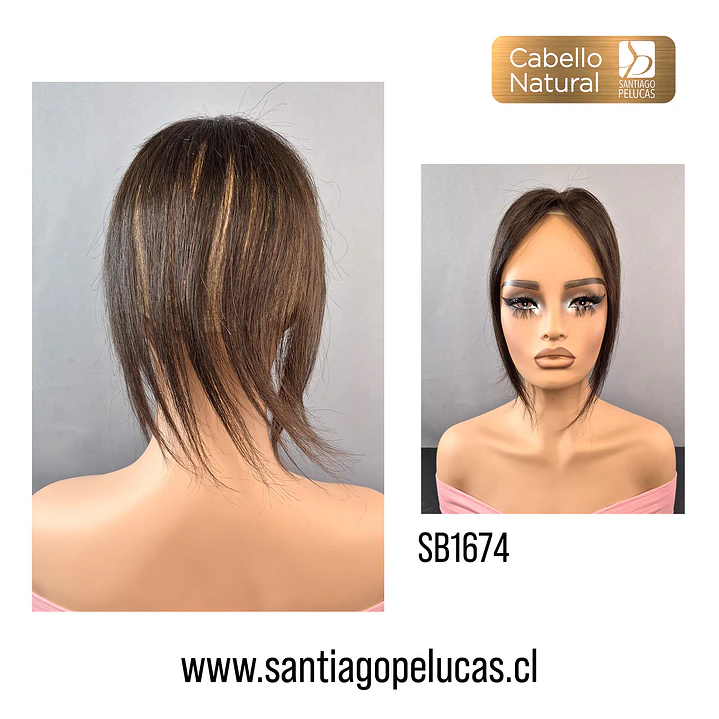 SB1674 ISA TOPPER AUMENTADOR NATURAL LACE CASTAÑO OSCURO 2