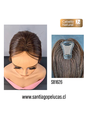 SB1626 ZOE TOPPER AUMENTADOR NATURAL LACE CASTAÑO OSCURO