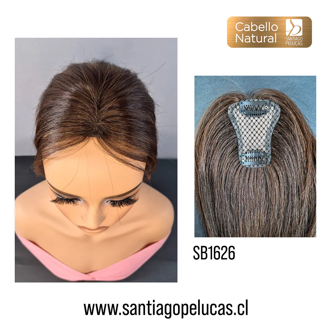 SB1626 ZOE TOPPER AUMENTADOR NATURAL LACE CASTAÑO OSCURO 1