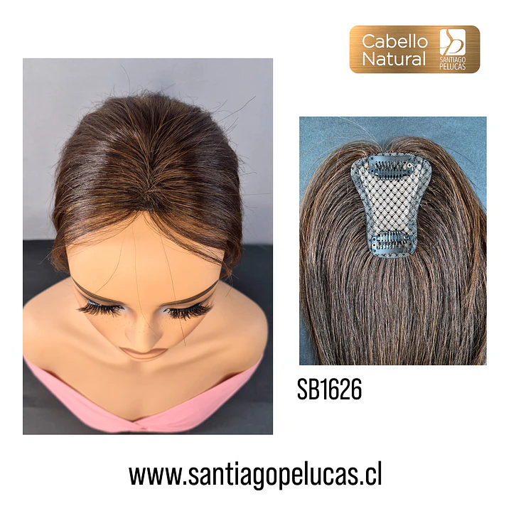 SB1626 ZOE TOPPER AUMENTADOR NATURAL LACE CASTAÑO OSCURO 1