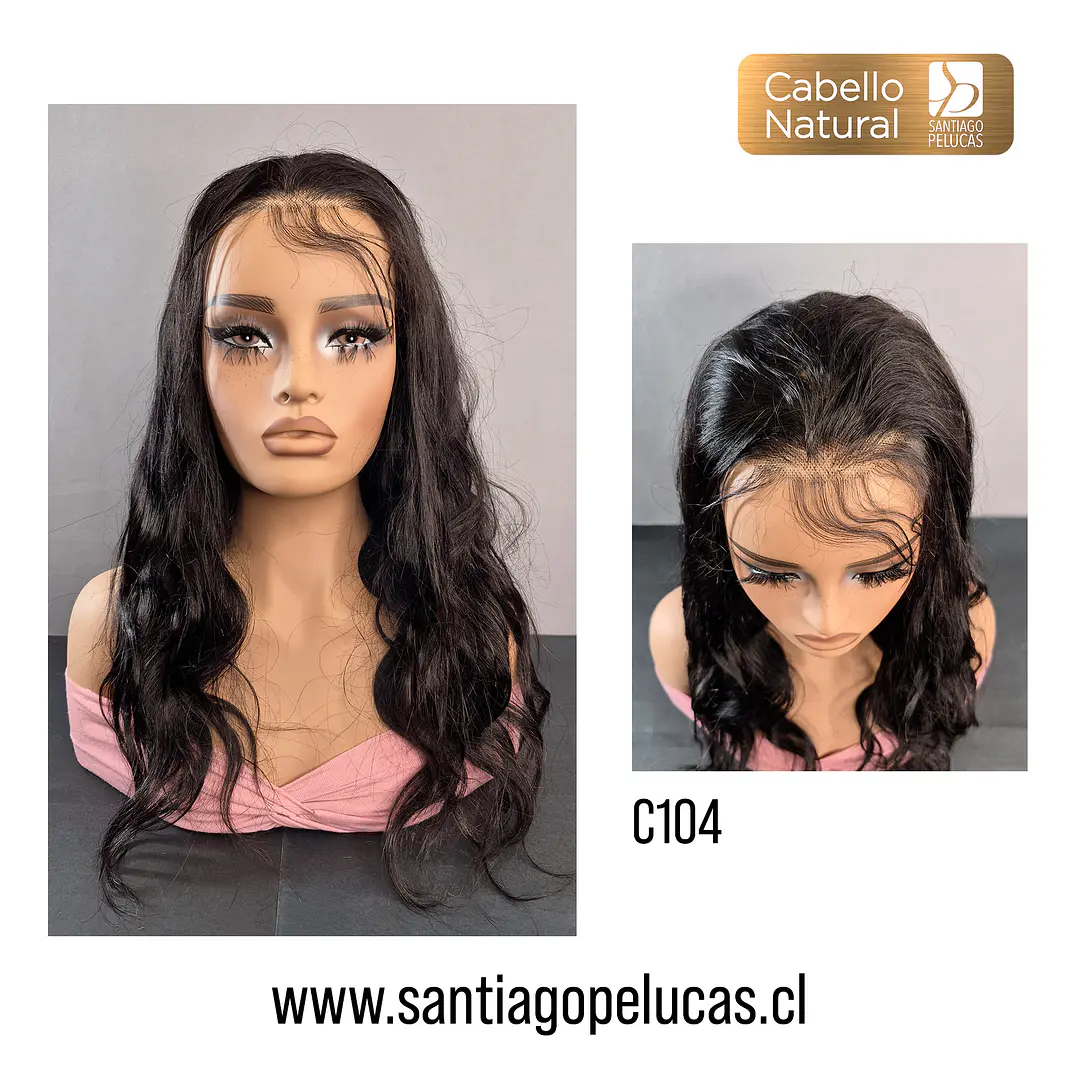 C104 LACE FRONTAL LARGA CON ONDAS ESCALONADO NEGRO 1