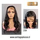 C104 LACE FRONTAL LARGA CON ONDAS ESCALONADO NEGRO - Miniatura 1