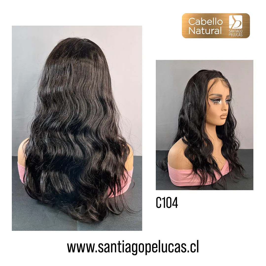 C104 LACE FRONTAL LARGA CON ONDAS ESCALONADO NEGRO 2
