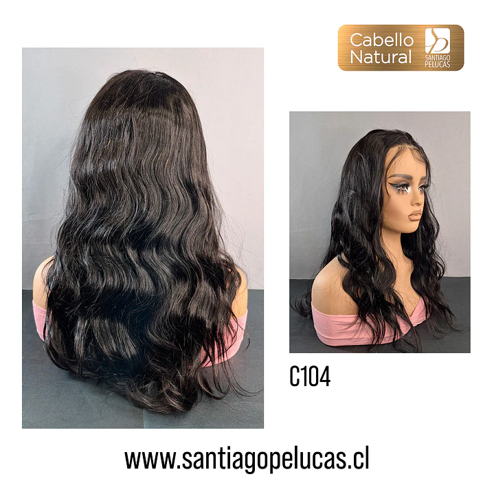 C104 LACE FRONTAL LARGA CON ONDAS ESCALONADO NEGRO 2