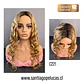 C221 LACE FRONT LARGA CON ONDAS EN CAPAS RUBIO CLARO BEIGE CON CRECIMIENTO - Miniatura 1