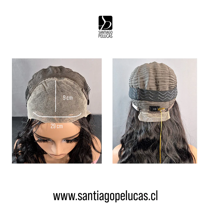 C104 LACE FRONTAL LARGA CON ONDAS ESCALONADO NEGRO 3