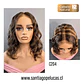 C204 LACE FRONT MELENA CON ONDAS EN CAPAS CASTAÑO CLARO CON MECHAS - Miniatura 1