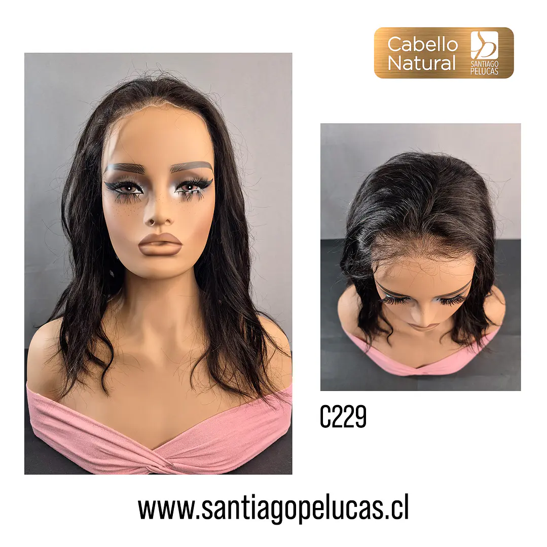 C229 LACE FRONTAL MELENA CON ONDAS EN CAPAS NEGRO 1