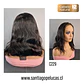 C229 LACE FRONTAL MELENA CON ONDAS EN CAPAS NEGRO - Miniatura 2