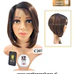 C207 LACE FRONT MELENA LISA BOB CASTAÑO MATIZADO CON CRECIMIENTO - Miniatura 1