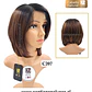 C207 LACE FRONT MELENA LISA BOB CASTAÑO MATIZADO CON CRECIMIENTO - Miniatura 2