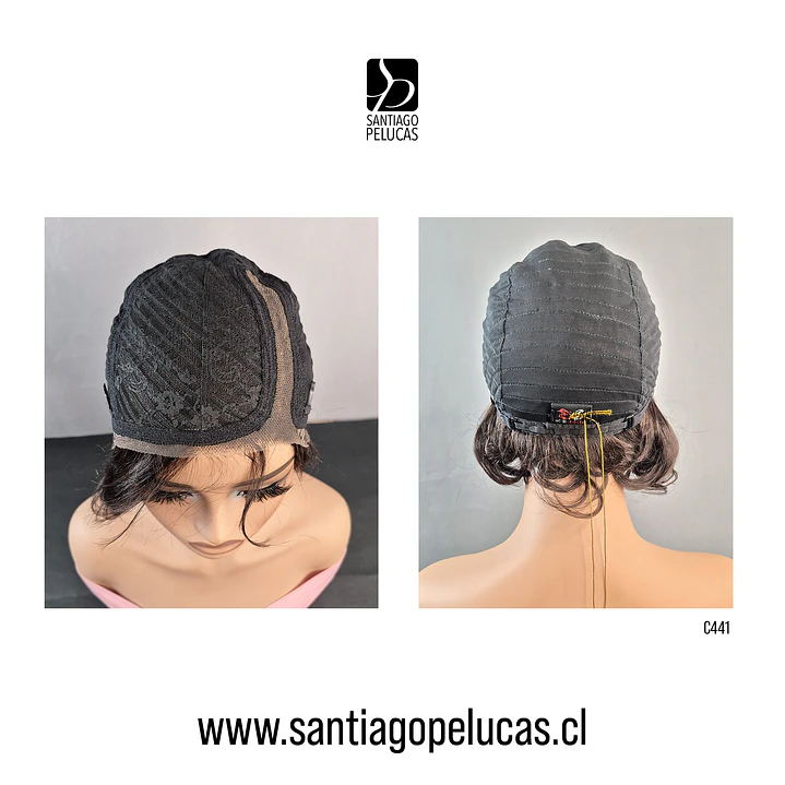 C441 LACE FRONT MELENA CON ONDAS CASTAÑO 3