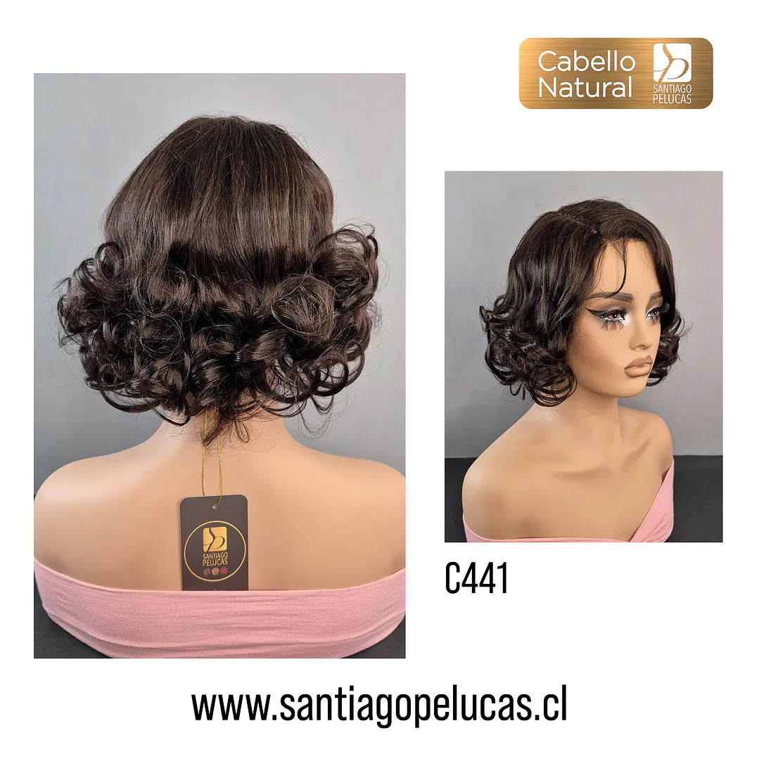 C441 LACE FRONT MELENA CON ONDAS CASTAÑO 2